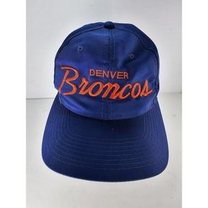 Vintage Denver Broncos X Sports Specialties Script Twill Double Snapback Hat